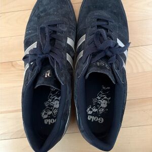 Gola Men's Suede Sneakers with Silver Stripes